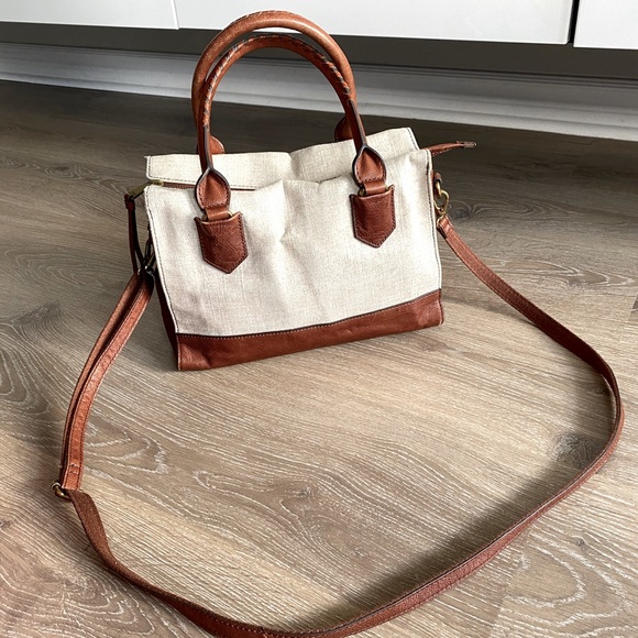 Fossil Handbags - Fossil 💫 - Canvas and Faux Leather Purse